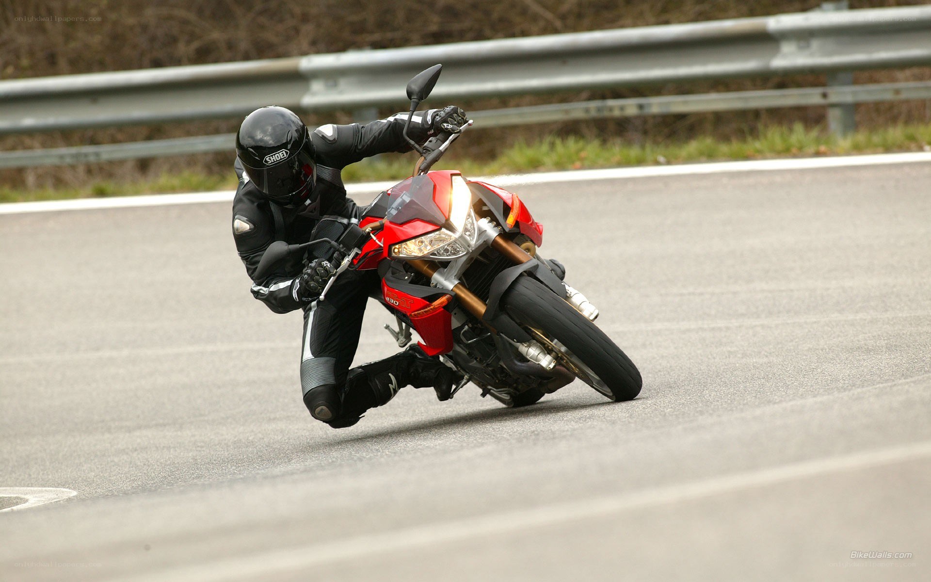 motorcyclist on a racetrack