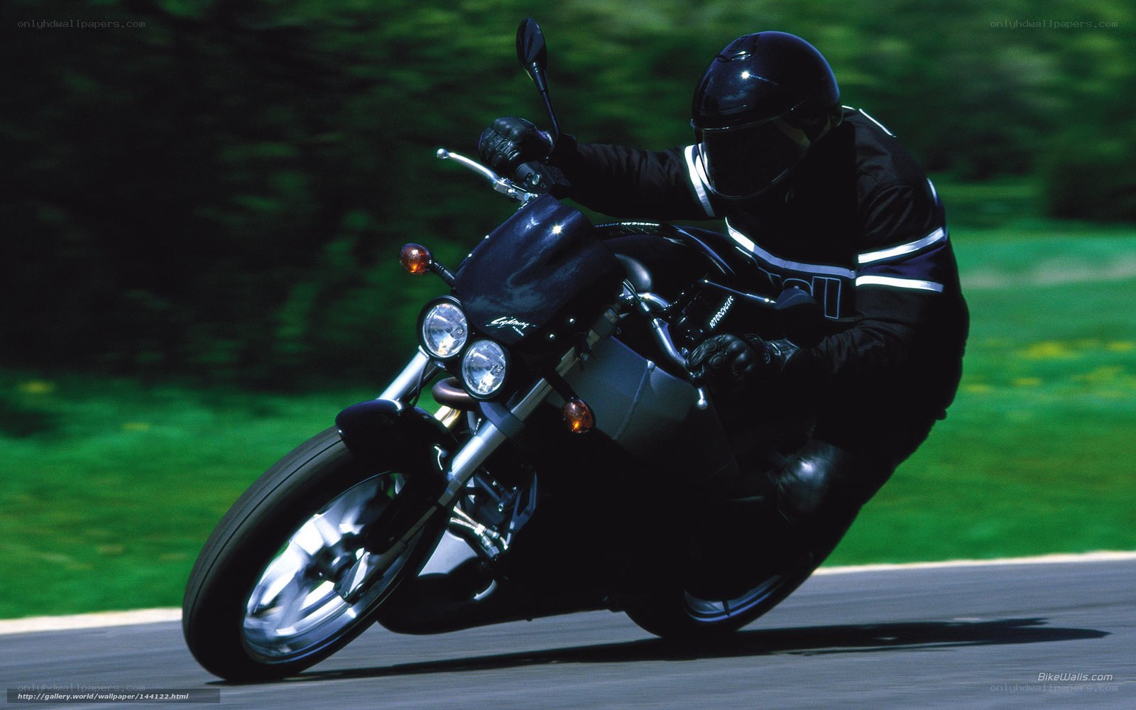 motorcyclist on a road