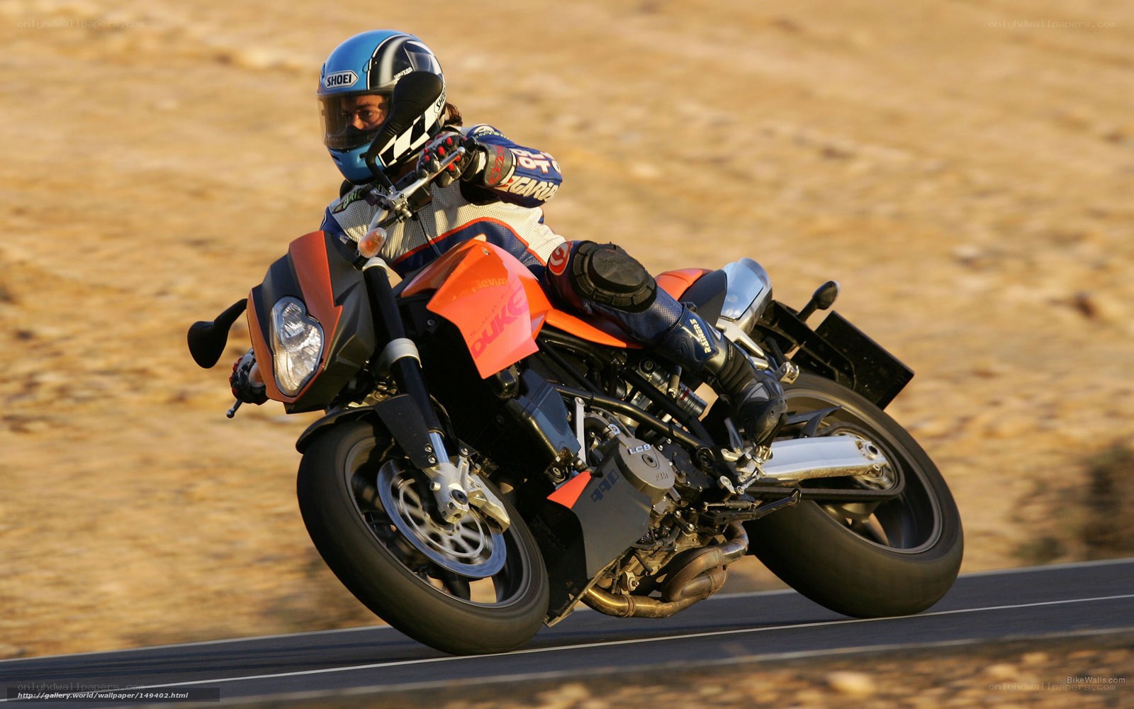 motorcyclist on a road