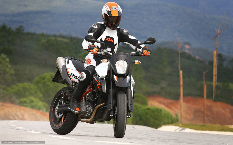 motorcyclist on a road