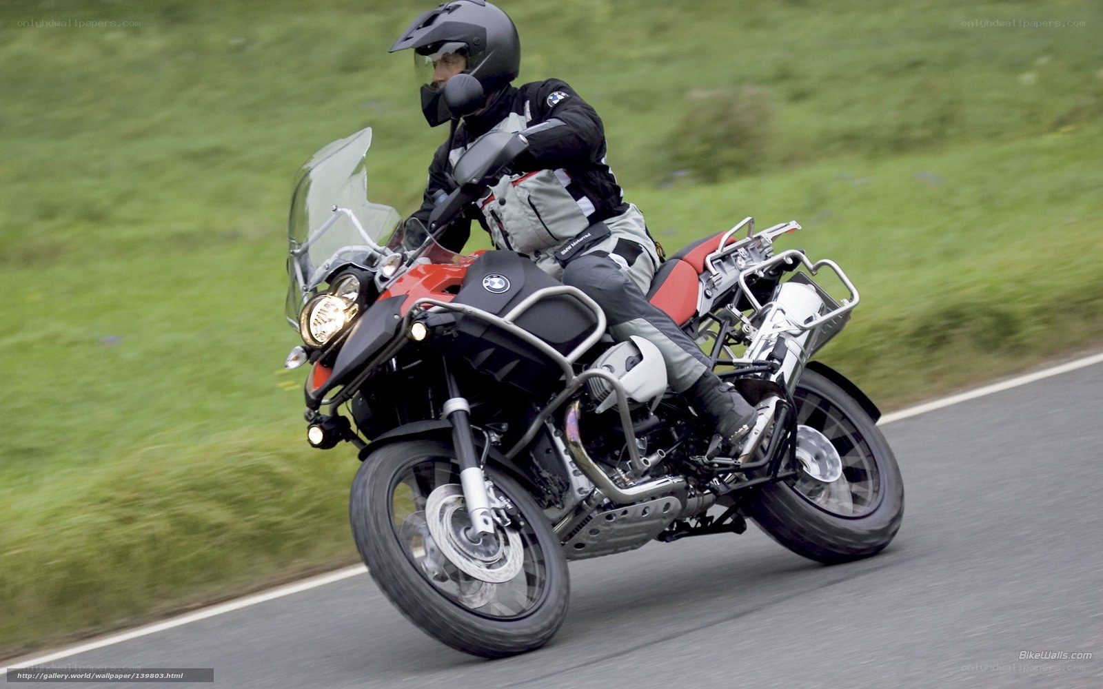 motorcyclist on a road