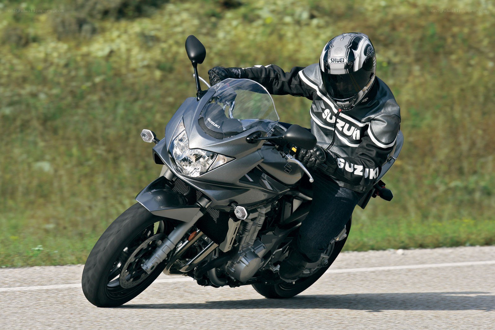 motorcyclist on a road