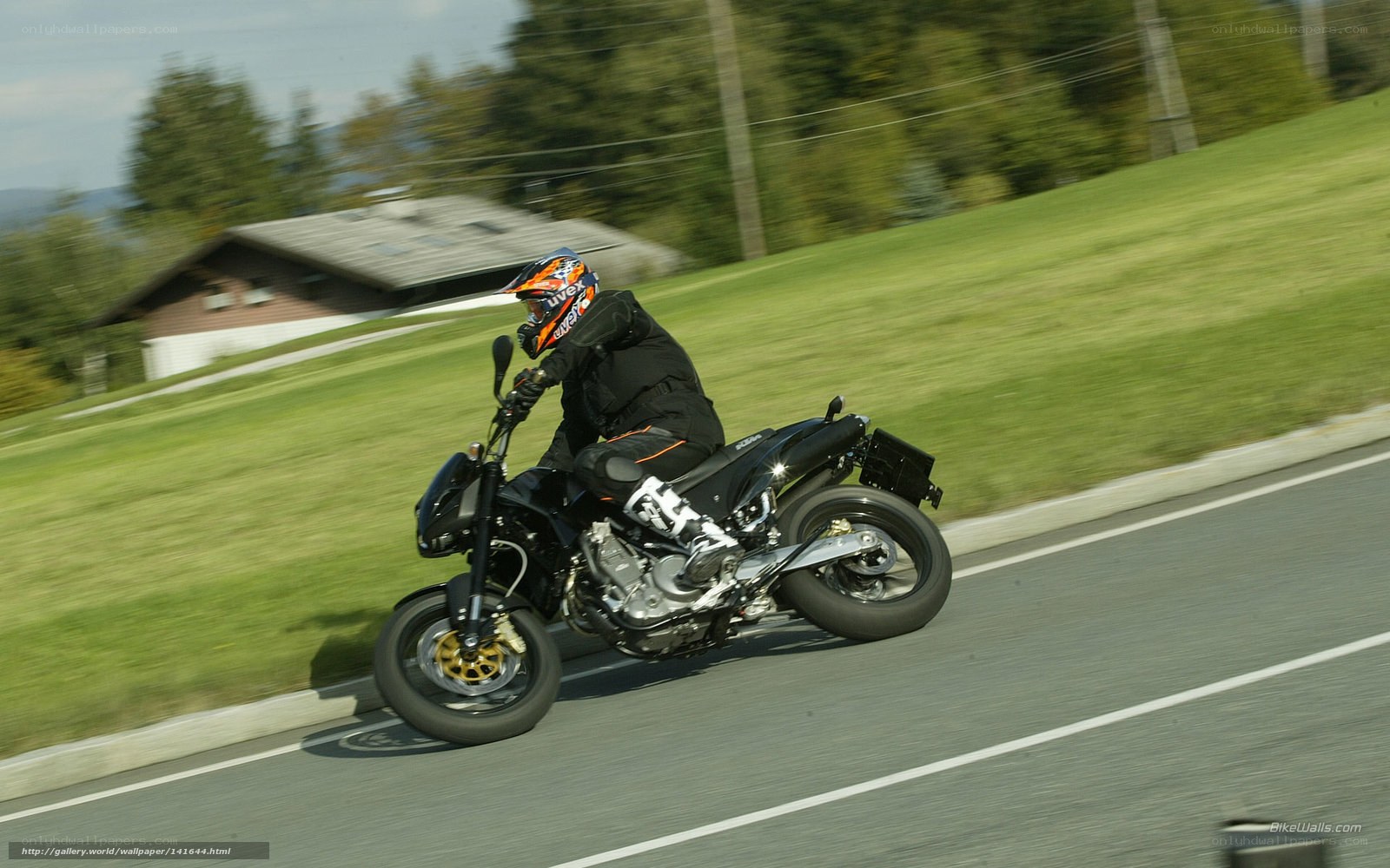 motorcyclist on a road