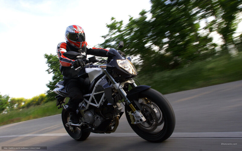 Motorcyclist on a road