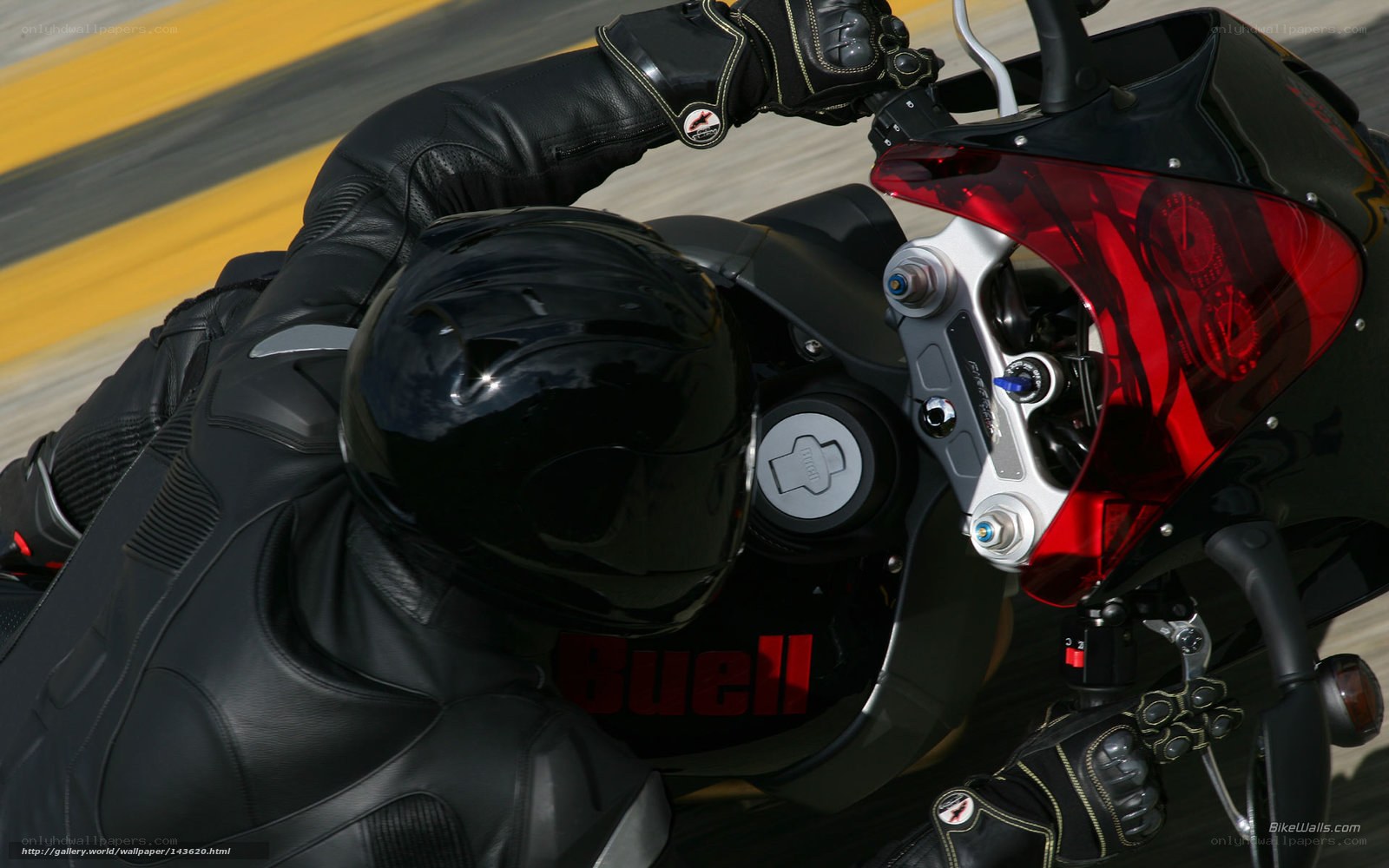 motorcyclist on a sportbike