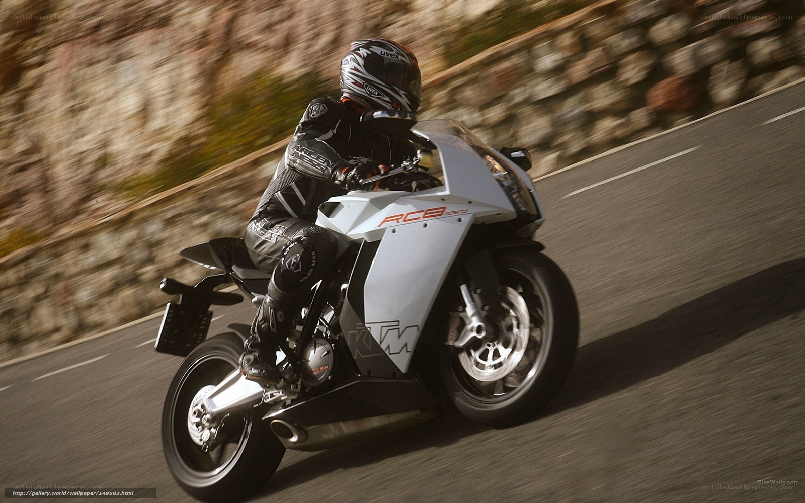 motorcyclist on a sportbike