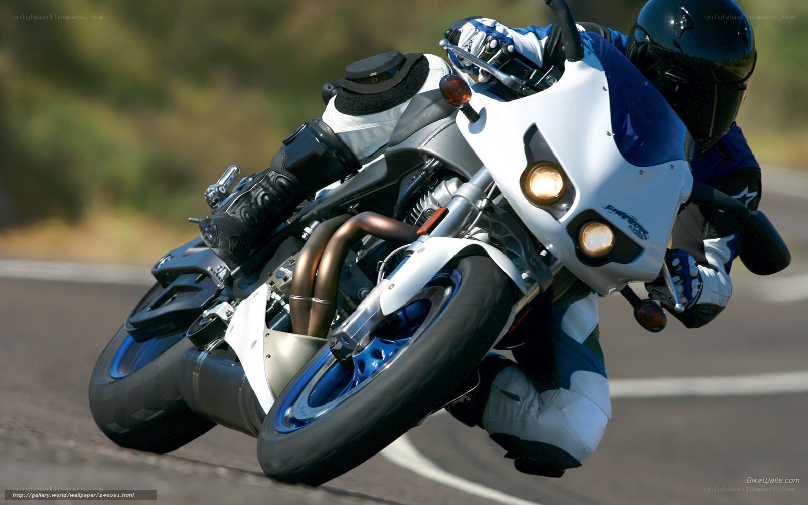 motorcyclist on a sportbike