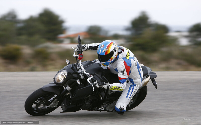 motorcyclist on a track