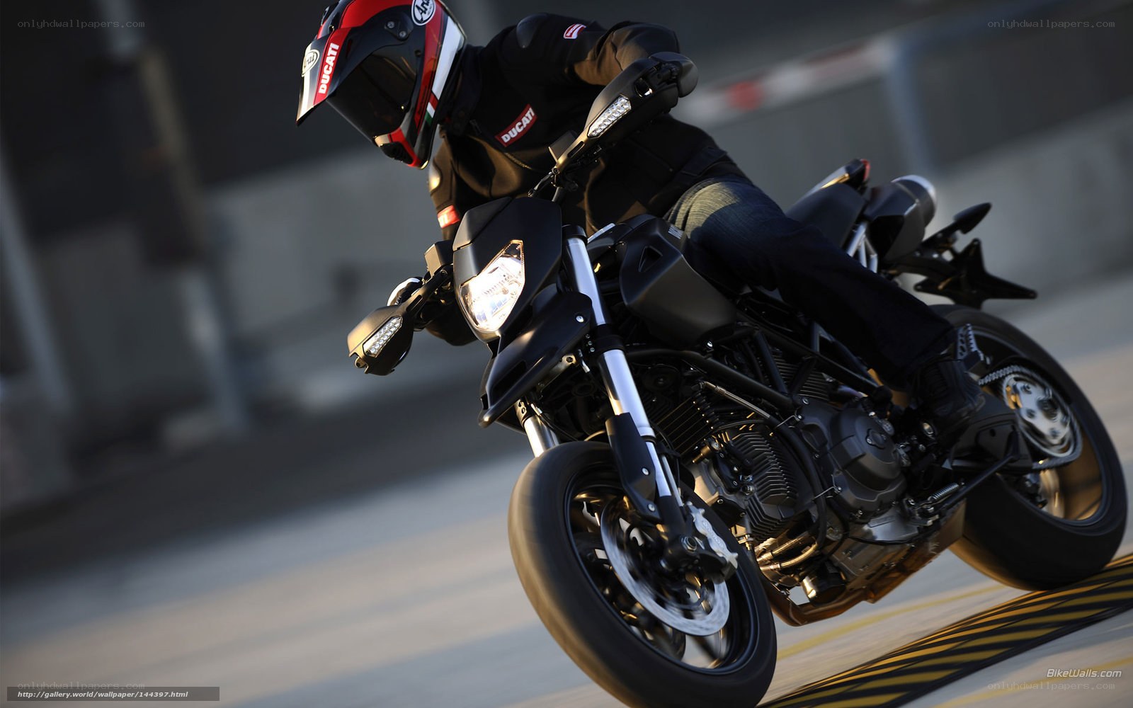 motorcyclist on a track