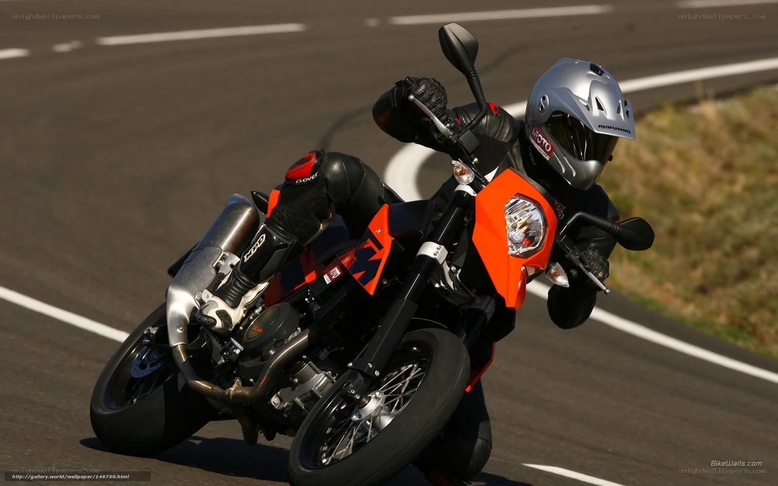 motorcyclist on a track