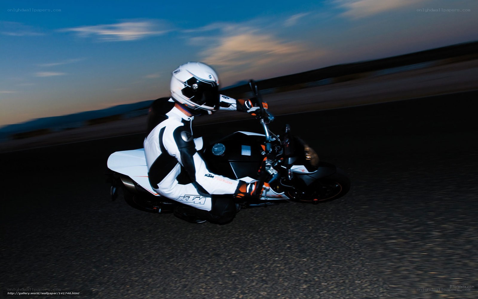 motorcyclist on a track