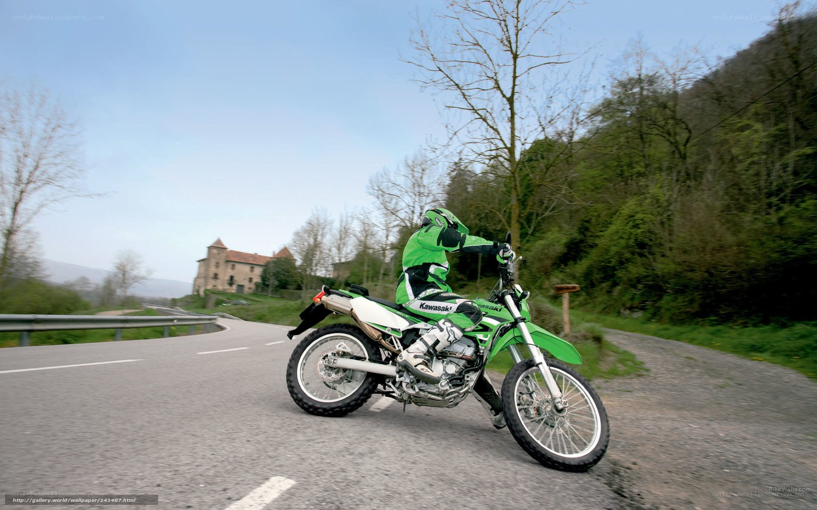 motorcyclist on a winding road