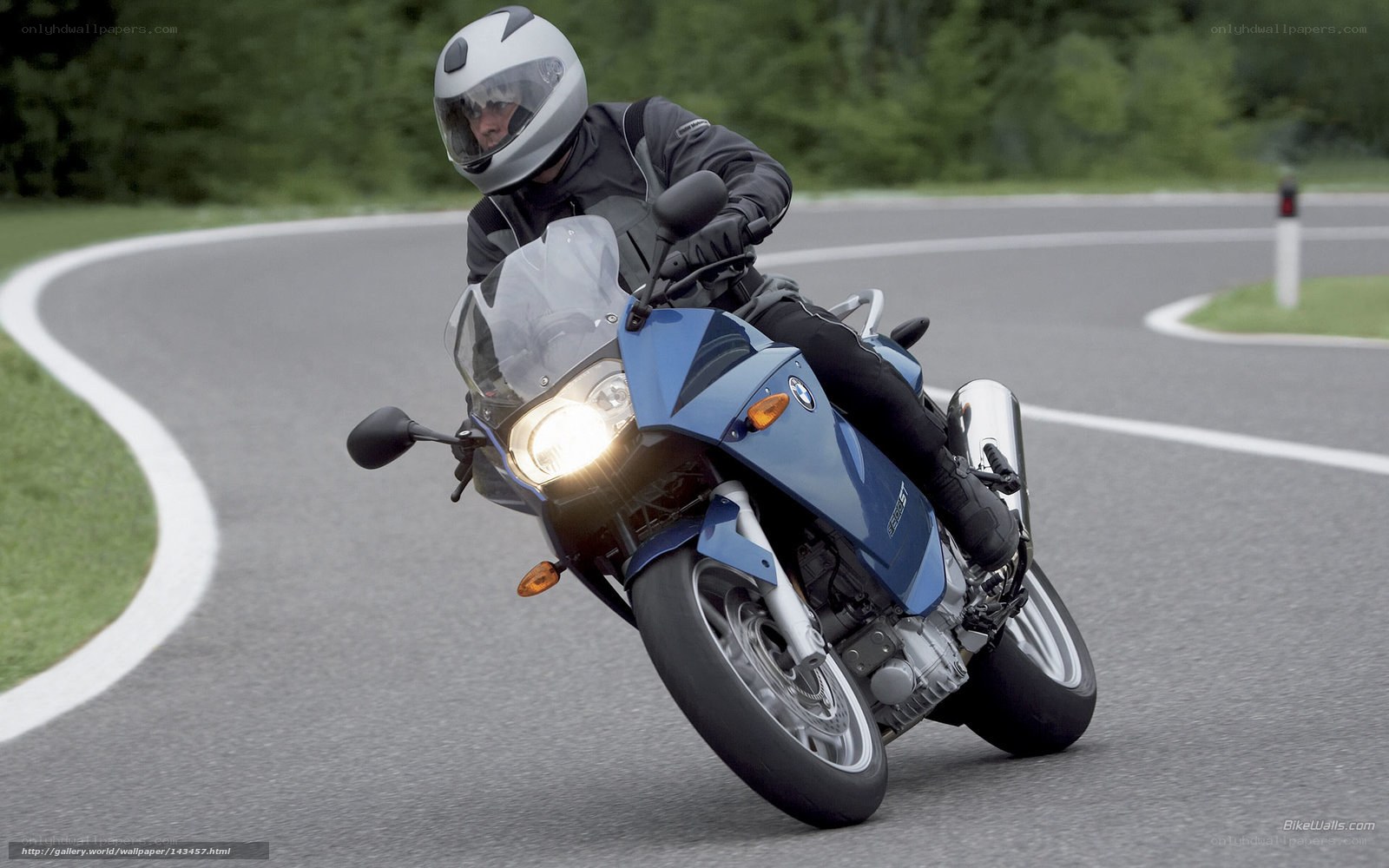 motorcyclist on a winding road