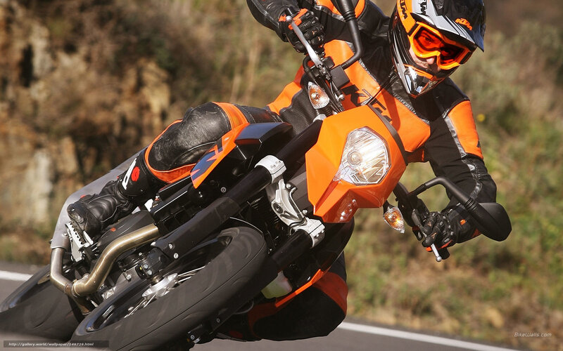 Motorcyclist on a winding road