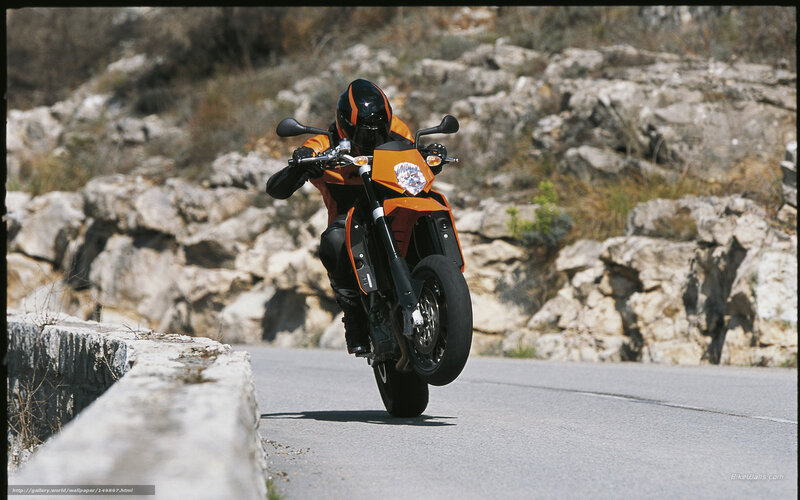 motorcyclist on a winding road