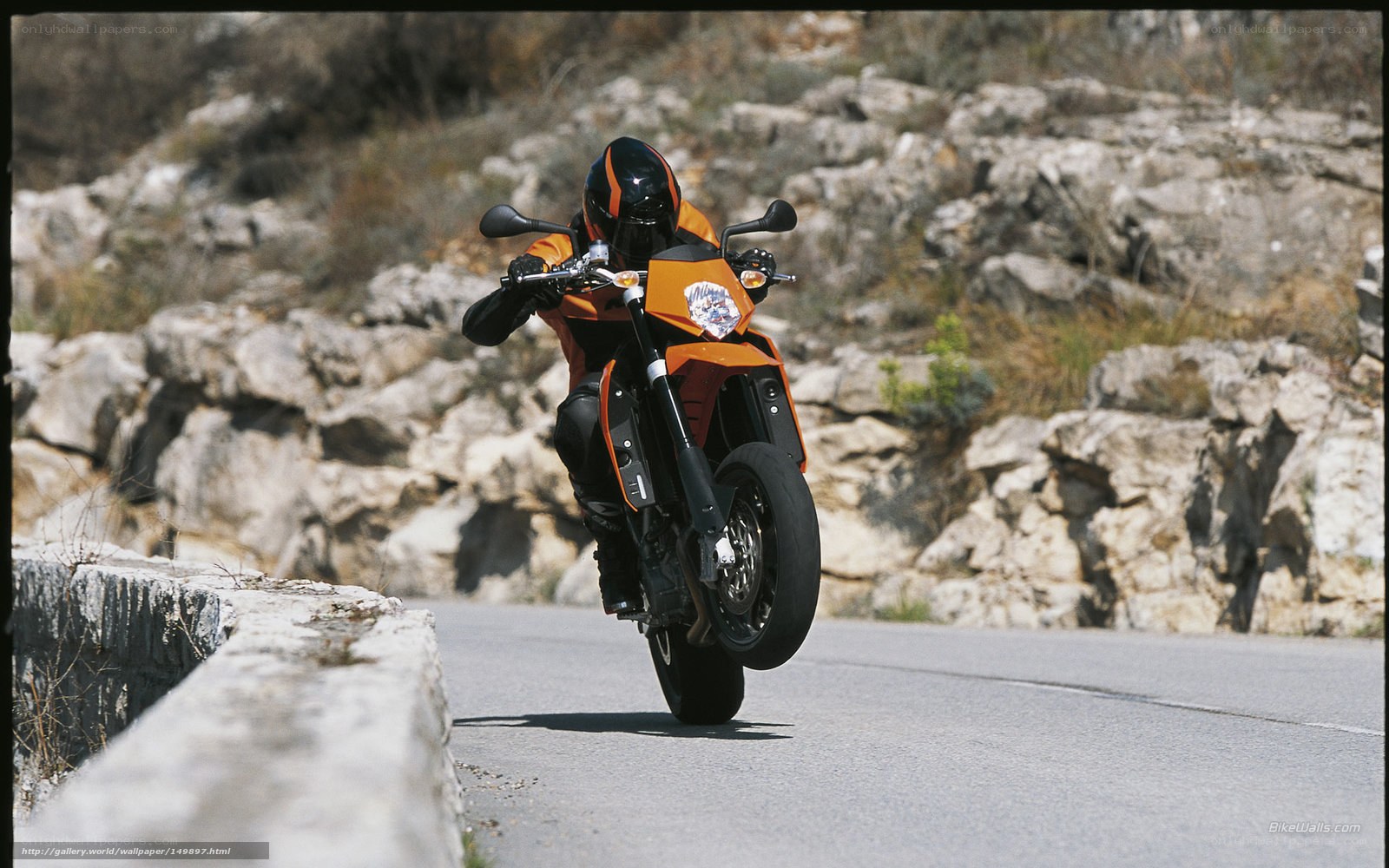 motorcyclist on a winding road