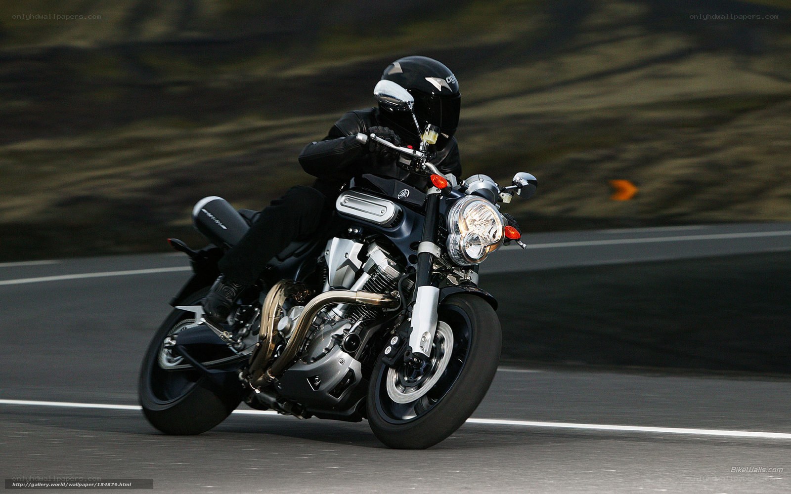 motorcyclist on a winding road
