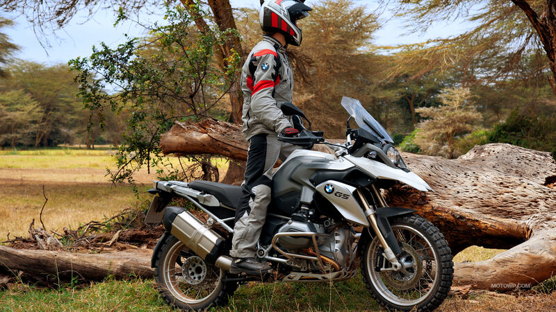 Motorcyclist on Adventure Bike — Silver