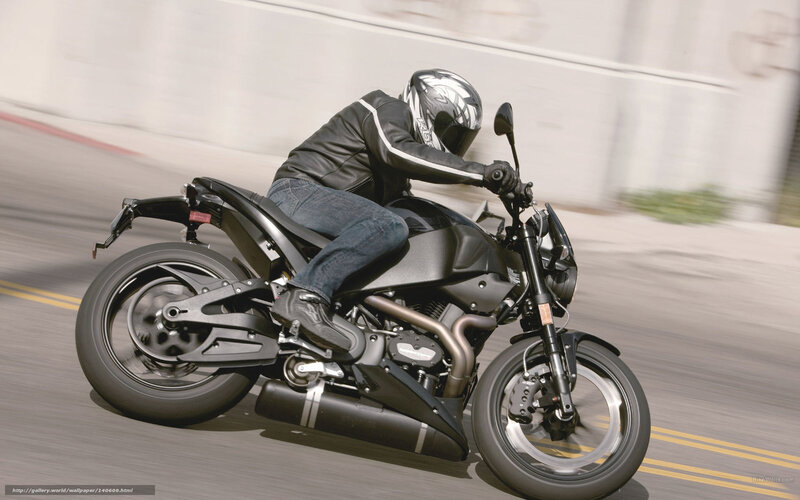 Motorcyclist on Black Bike — Dynamic, Afternoon, Photograph, Helmet, Leather Jacket