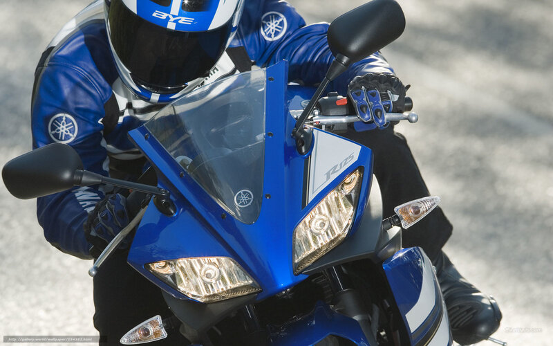 Motorcyclist on Blue Bike — Dynamic, Afternoon, Photograph, Helmet, Jacket