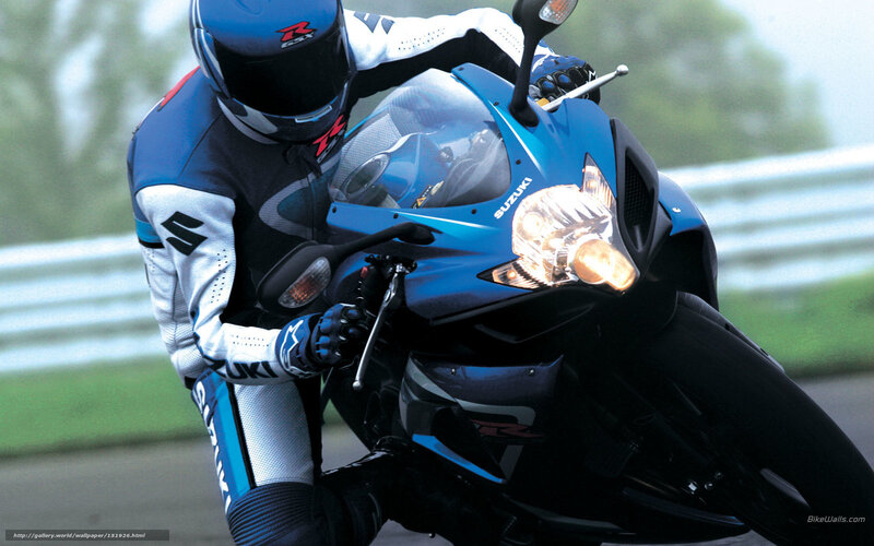 Motorcyclist on Blue Bike — Dynamic, Photograph, Racing Suit
