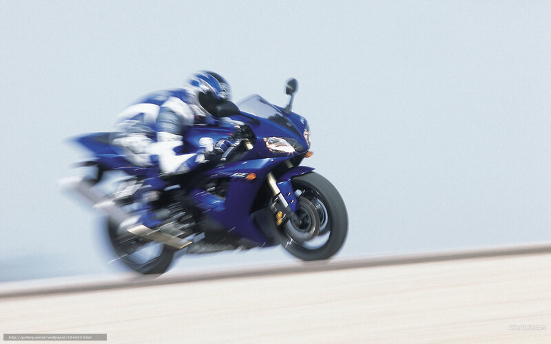 Motorcyclist on Blue Bike — Dynamic, Photograph, Rider