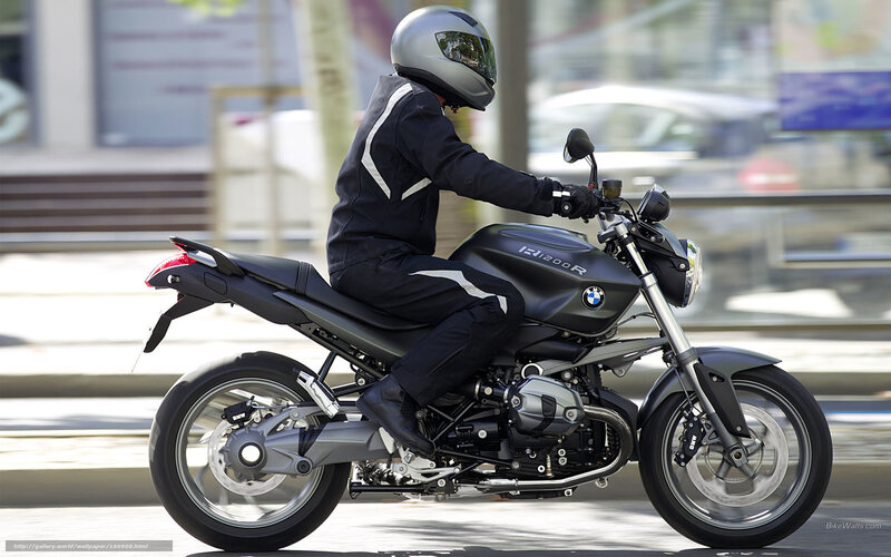 Motorcyclist on BMW R1200R