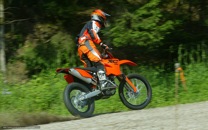 motorcyclist on dirt bike