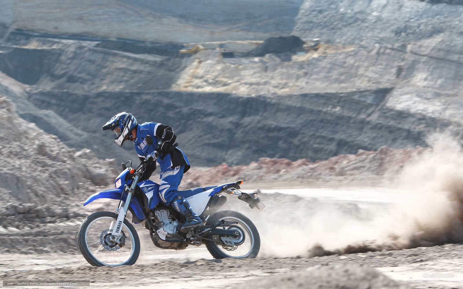 motorcyclist on dirt bike