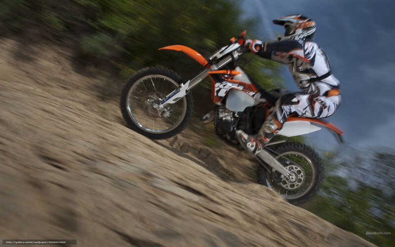 motorcyclist on dirt bike