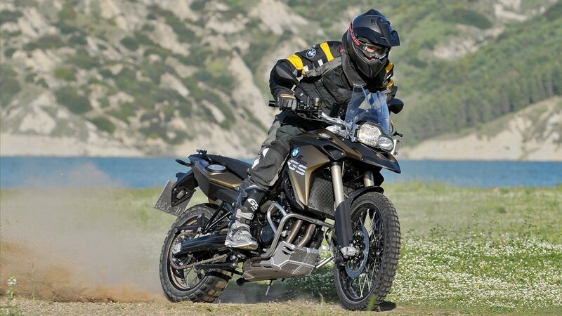 Motorcyclist on Dirt Bike — Black, Active