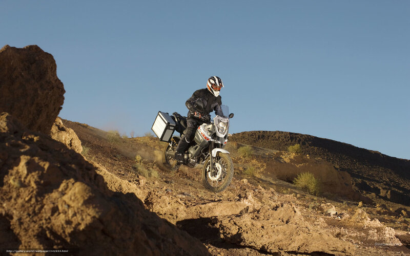Motorcyclist on Dirt Bike — Brown, Adventurous