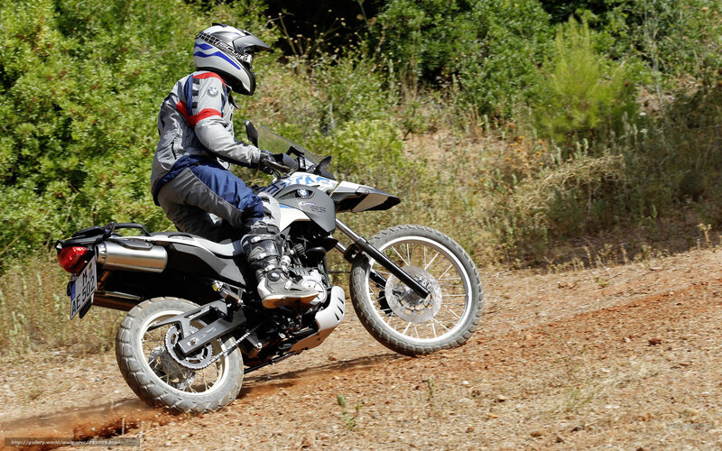 Motorcyclist on Dirt Bike — Green, Active