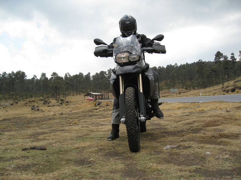 Motorcyclist on Dirt Bike — Green