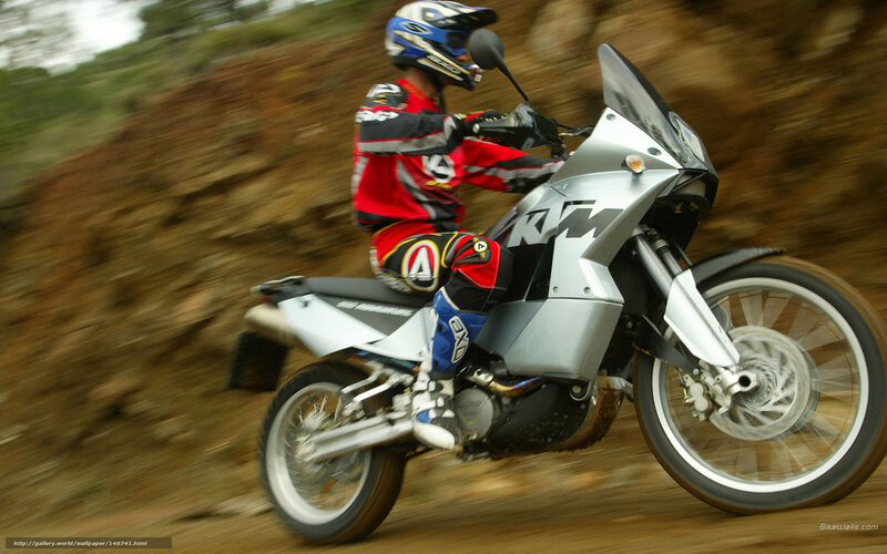 Motorcyclist on Dirt Bike — Silver