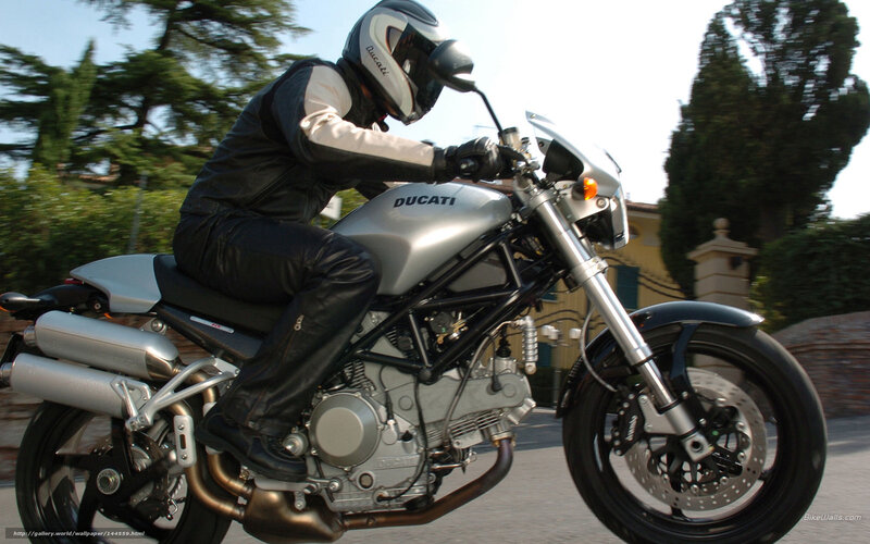 Motorcyclist on Ducati