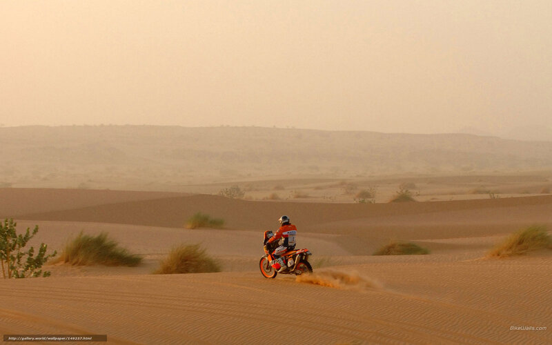 Motorcyclist on Dunes
