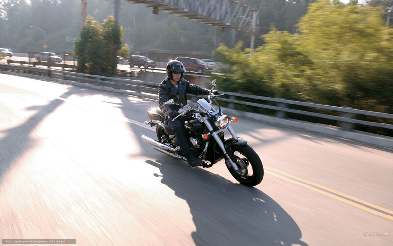 Motorcyclist on Highway — Black