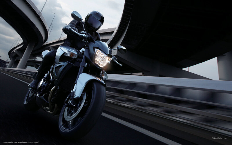 motorcyclist on highway