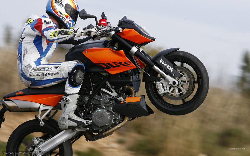Motorcyclist on Orange Bike — Dynamic, Photograph, Rider