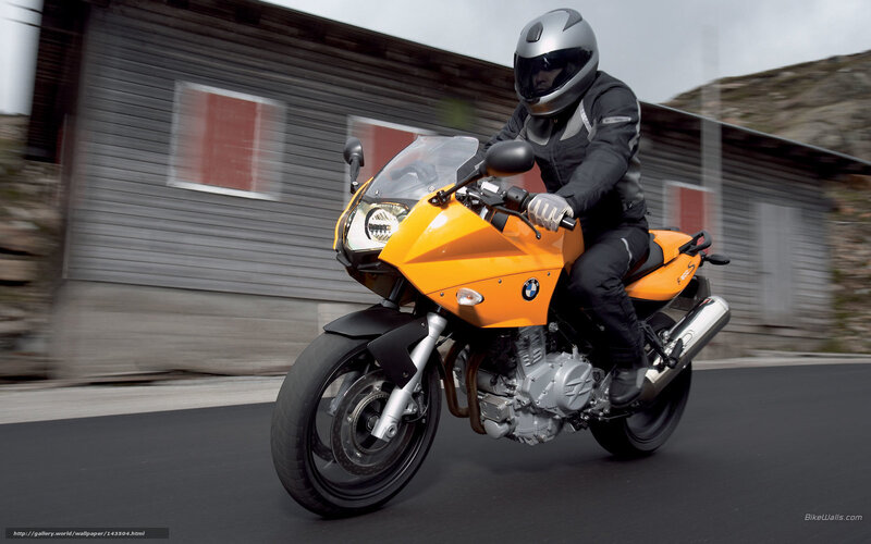 Motorcyclist on Orange Bike — Dynamic, Photograph