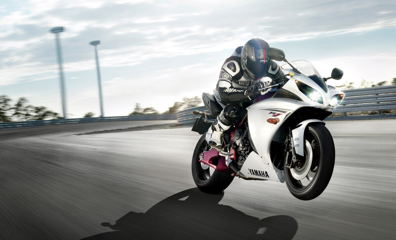 motorcyclist on racetrack