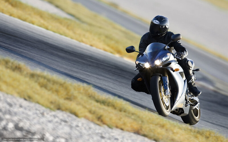 Motorcyclist on Racetrack — Black, Dynamic, Afternoon