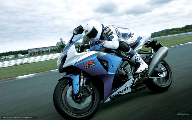 Motorcyclist on Racetrack — Blue, Dynamic, Afternoon, Photograph, Racer, Motorcycle