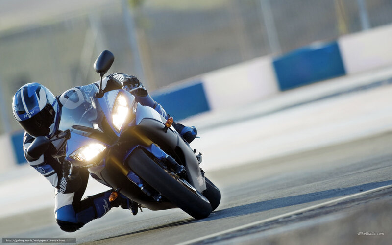 Motorcyclist on Racetrack — Blue, Dynamic, Afternoon, Photograph, Racing Suit