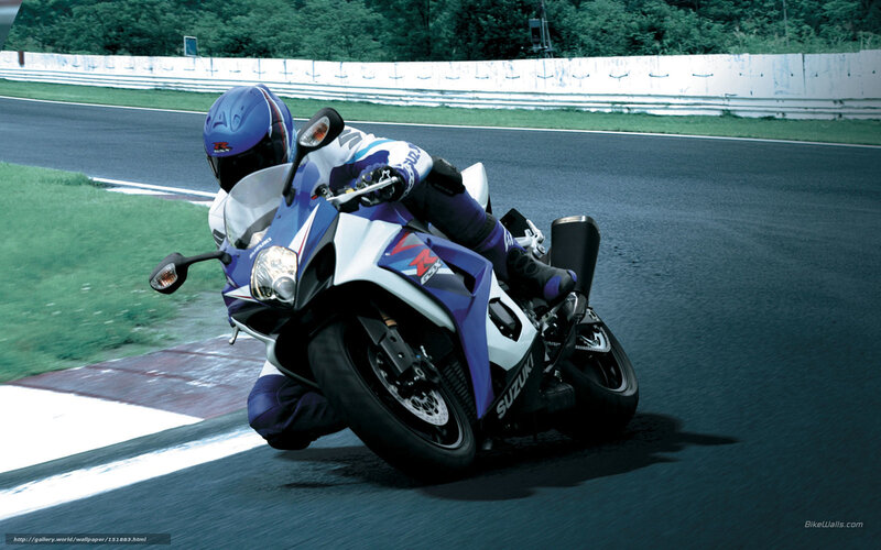 Motorcyclist on Racetrack — Blue, Dynamic, Photograph, Racer
