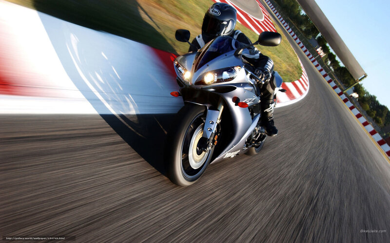 Motorcyclist on Racetrack — Silver