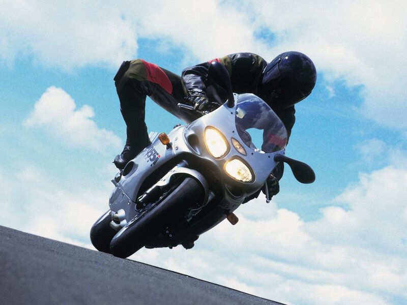 Motorcyclist on Ramp