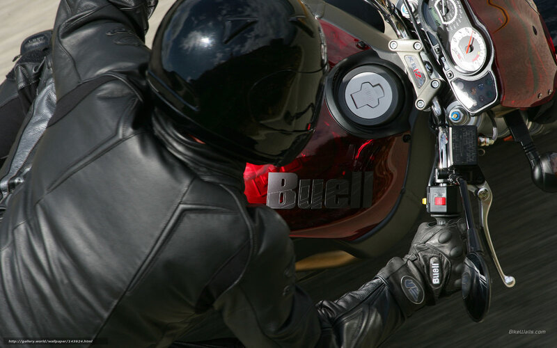 Motorcyclist on Red Bike — Black