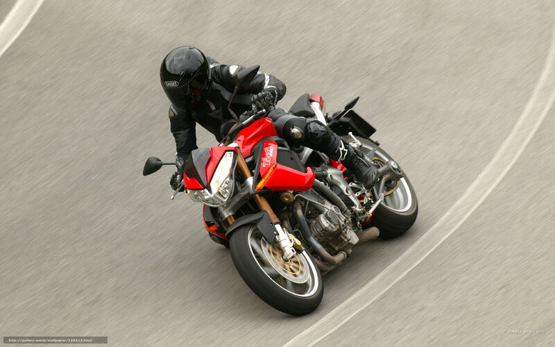 Motorcyclist on Red Bike — Dynamic, Photograph